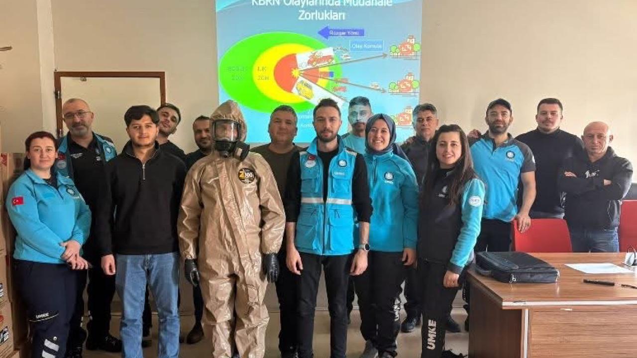 Afyonkarahisar’da Umke Personeline Kbrn Farkındalık Eğitimi Verildi
