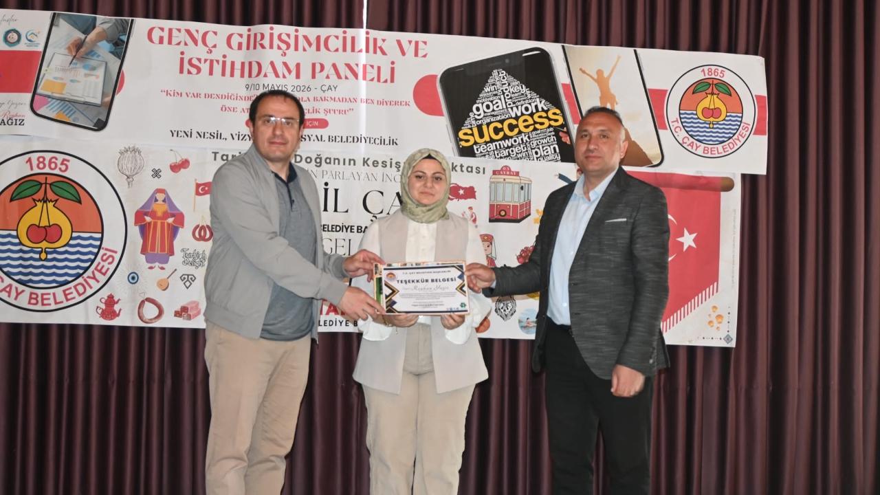 Çay’da Genç Girişimciler ve İstihdam Paneli Düzenlendi