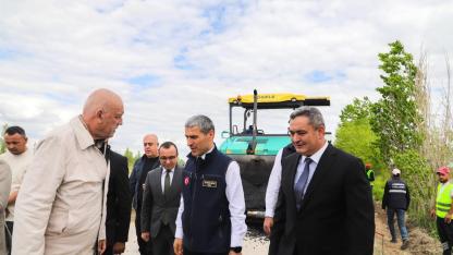 Çobanlar-Sülümenli Yolunda Asfalt Çalışmaları Yerinde İncelendi