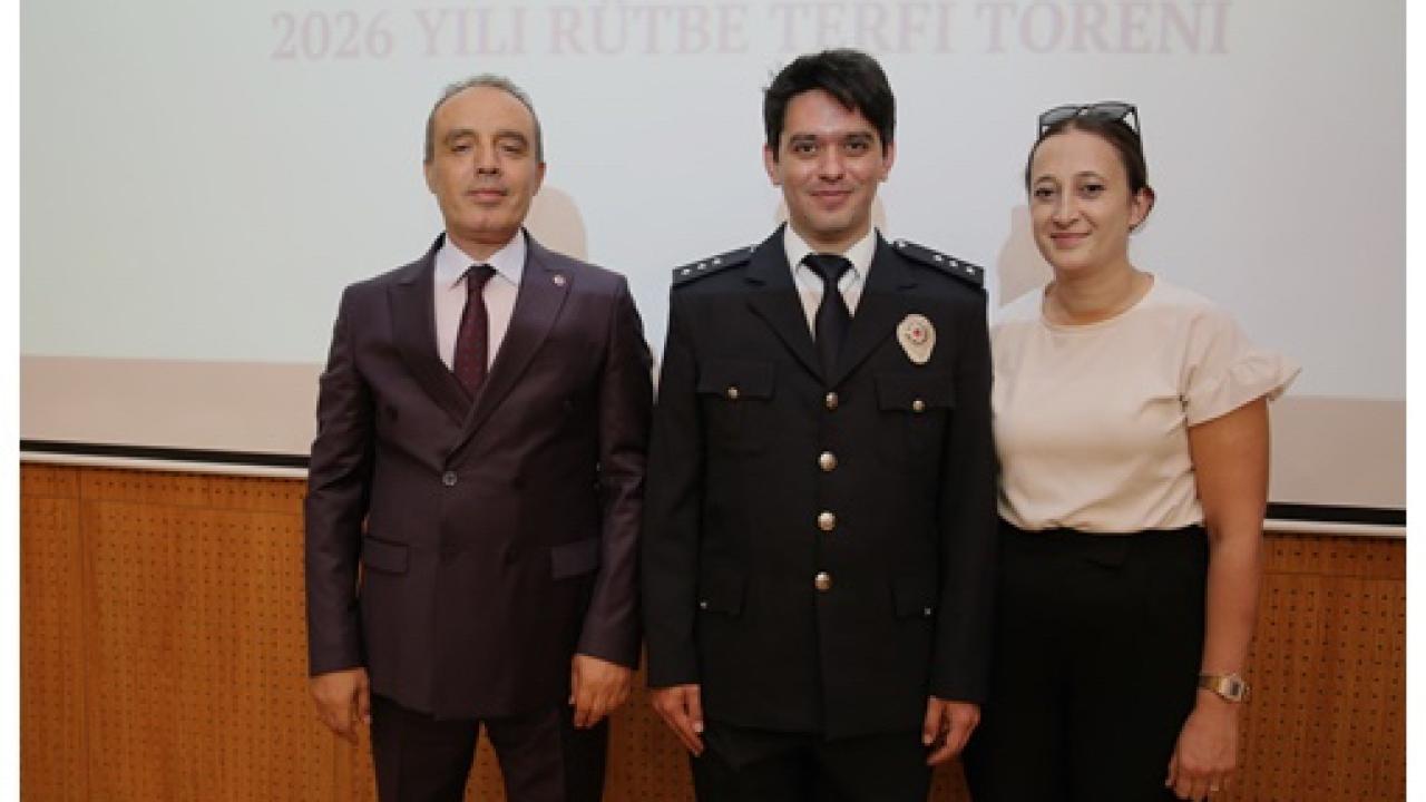 Afyonkarahisar Emniyet Müdürlüğü’nde Rütbeler Takıldı Gururlar Yaşandı