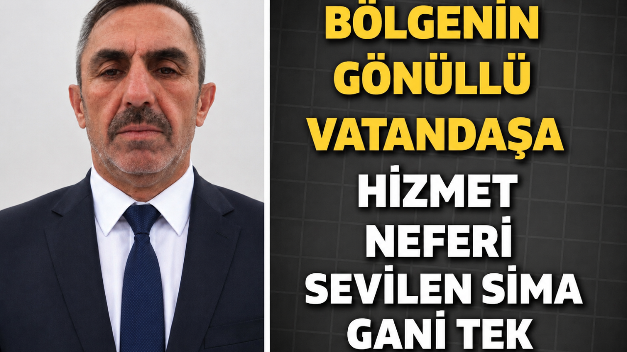 Bölgenin Gönüllü Vatandaşa Hizmet Neferi Sevilen Sima Gani Tek