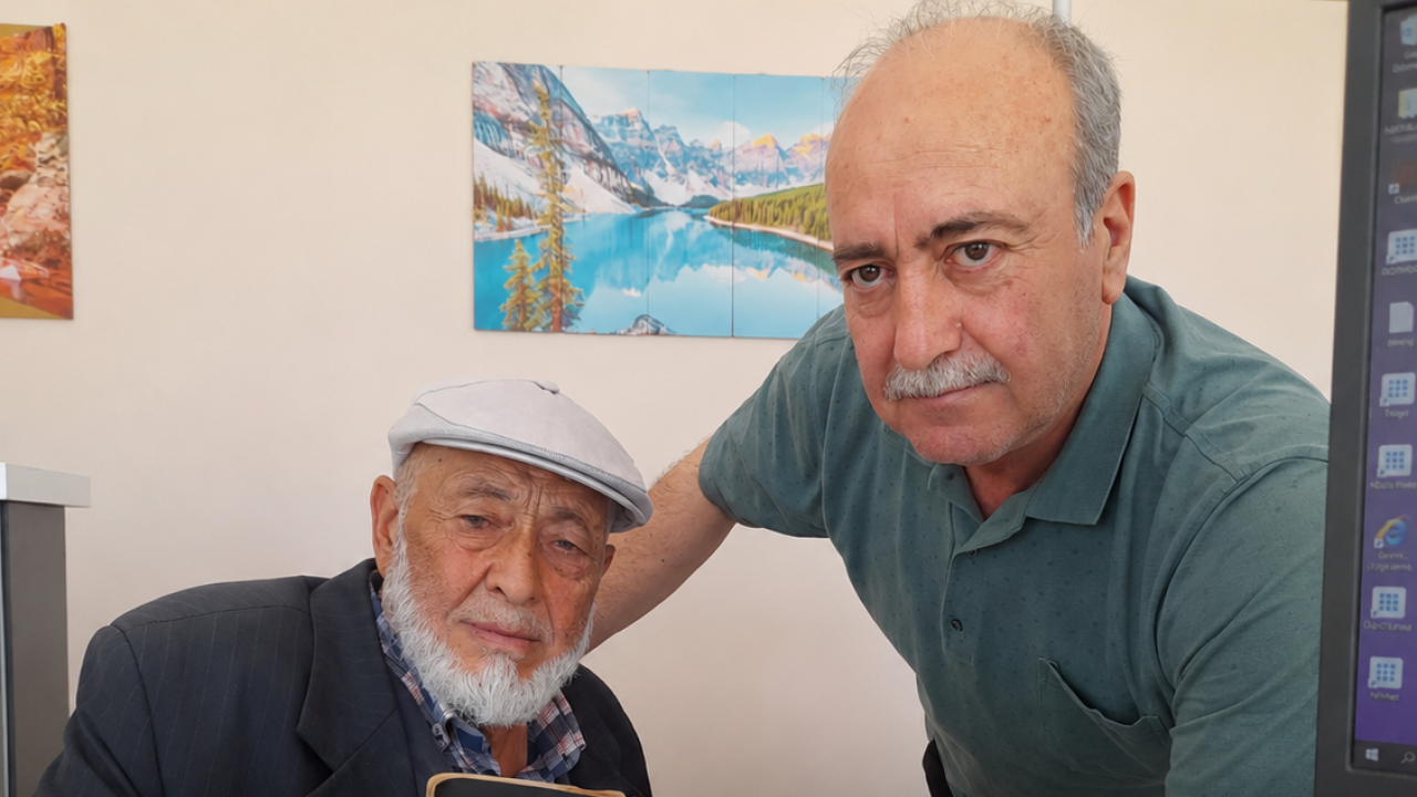Bolvadin’de 50 Yıllık Ehliyeti Böyle Yenilediler