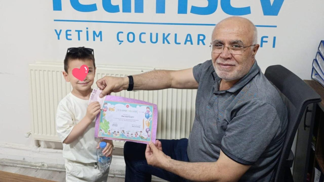 Ömer Asaf’ın Karne Sevinci YETİMSEV’de Paylaşıldı