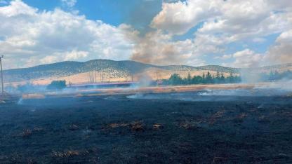 Emirdağ Gömü’de Arazi Yangını Kısa Sürede Kontrol Altına Alındı