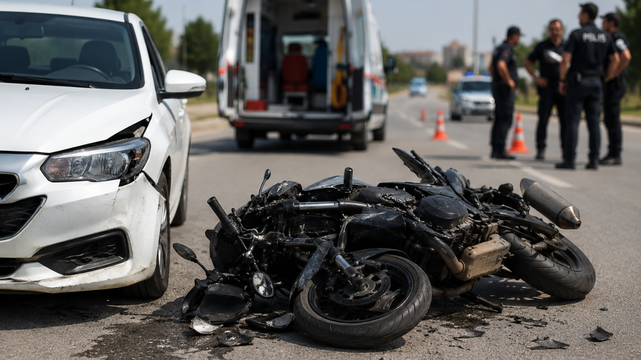 Emirdağ’da Otomobil ile Motosiklet Çarpıştı: 21 Yaşındaki Sürücü Ağır Yaralandı