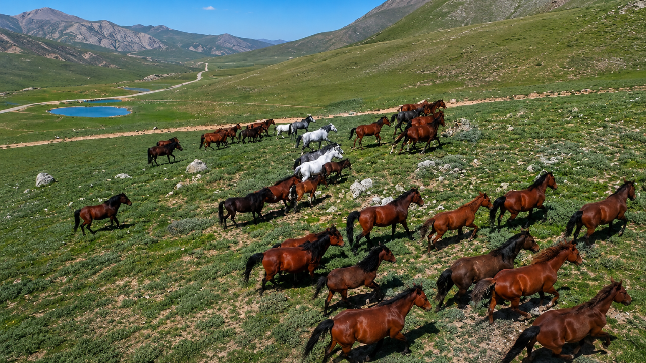Emirdağ’da Yılkı Atları Fotokapanlarla Korunacak